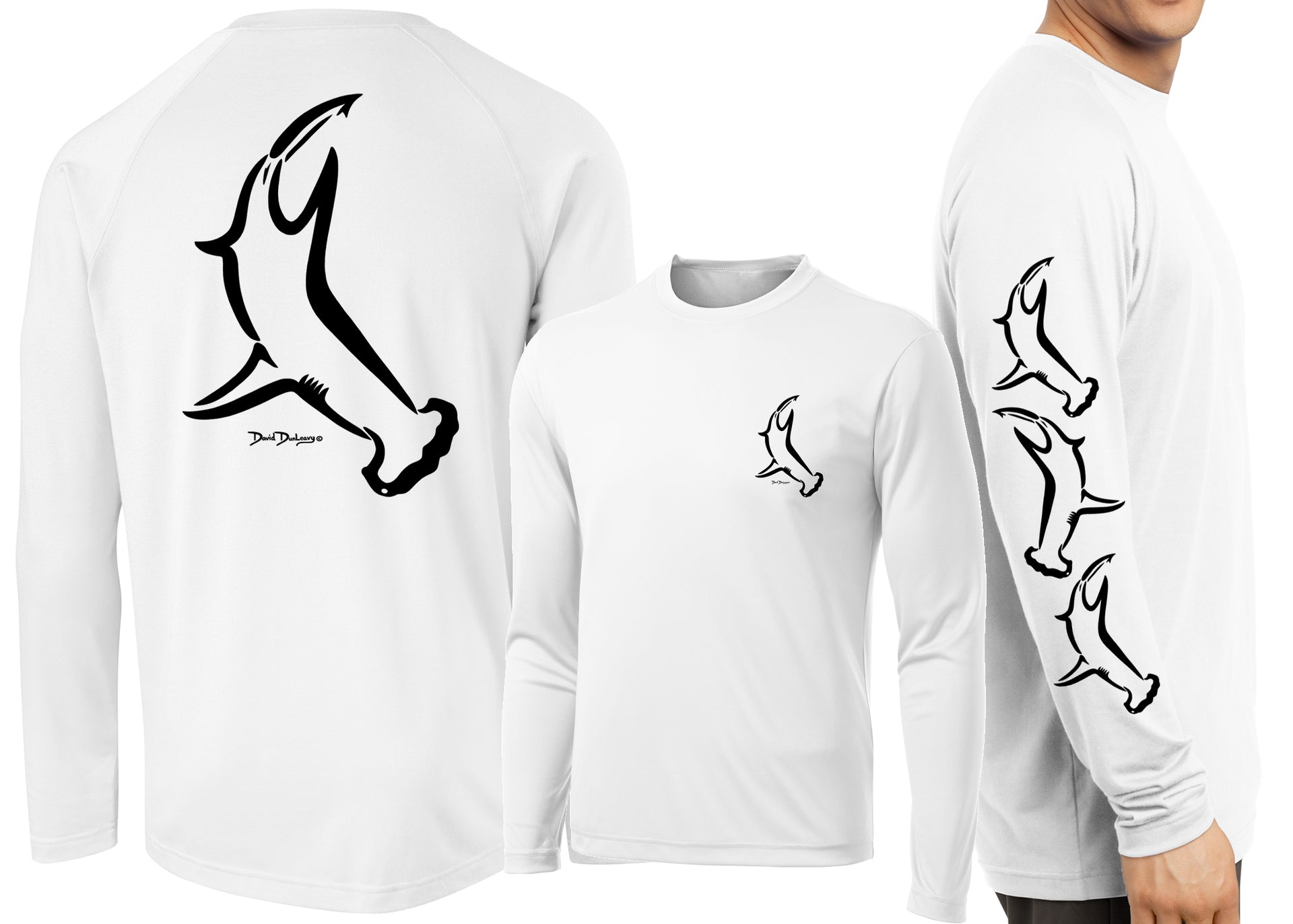 Men’s Performance Hammerhead Dive Deco Long Sleeve - Dunleavyapparel