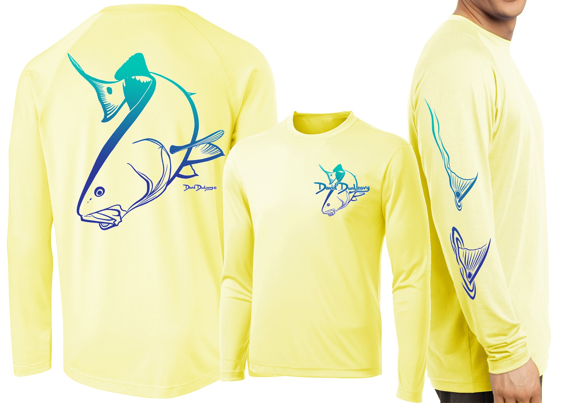 Men’s Performance Redfish Deco Long Sleeve - Dunleavyapparel