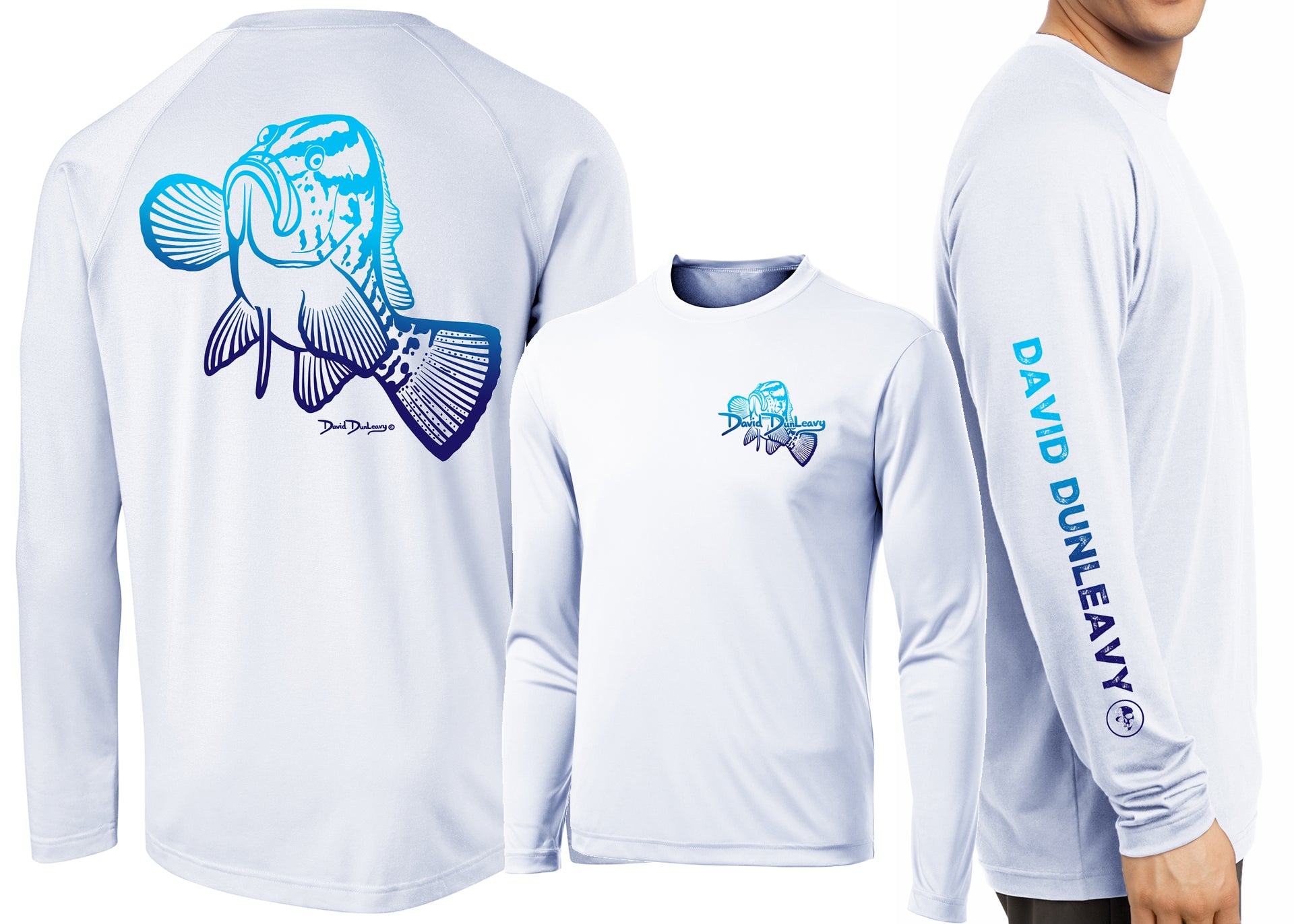 Men’s Performance Nassau Grouper Deco Long Sleeve - Dunleavyapparel