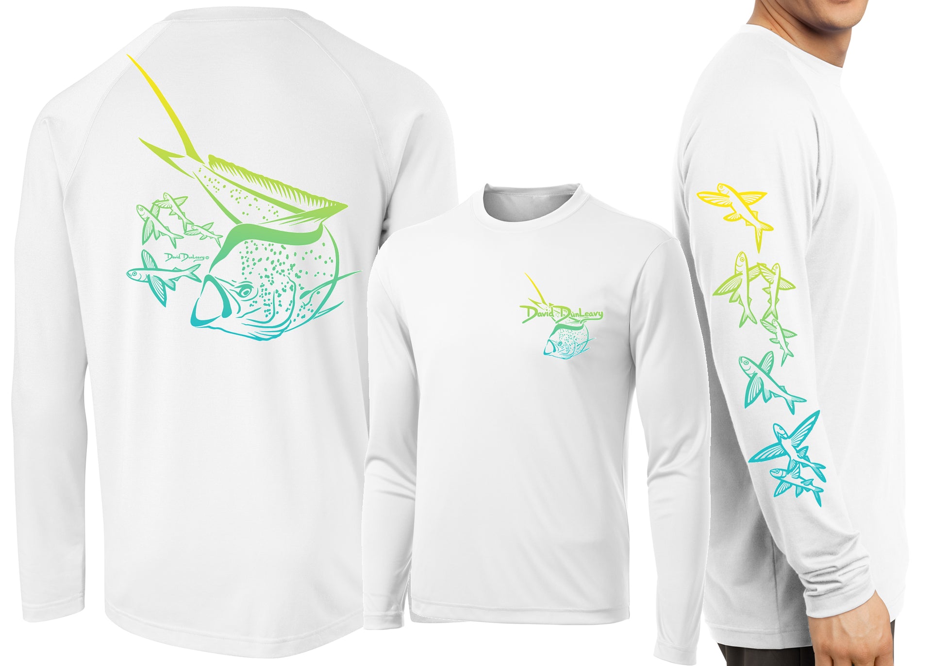 Men’s Performance Mahi Mahi Deco Long Sleeve - Dunleavyapparel