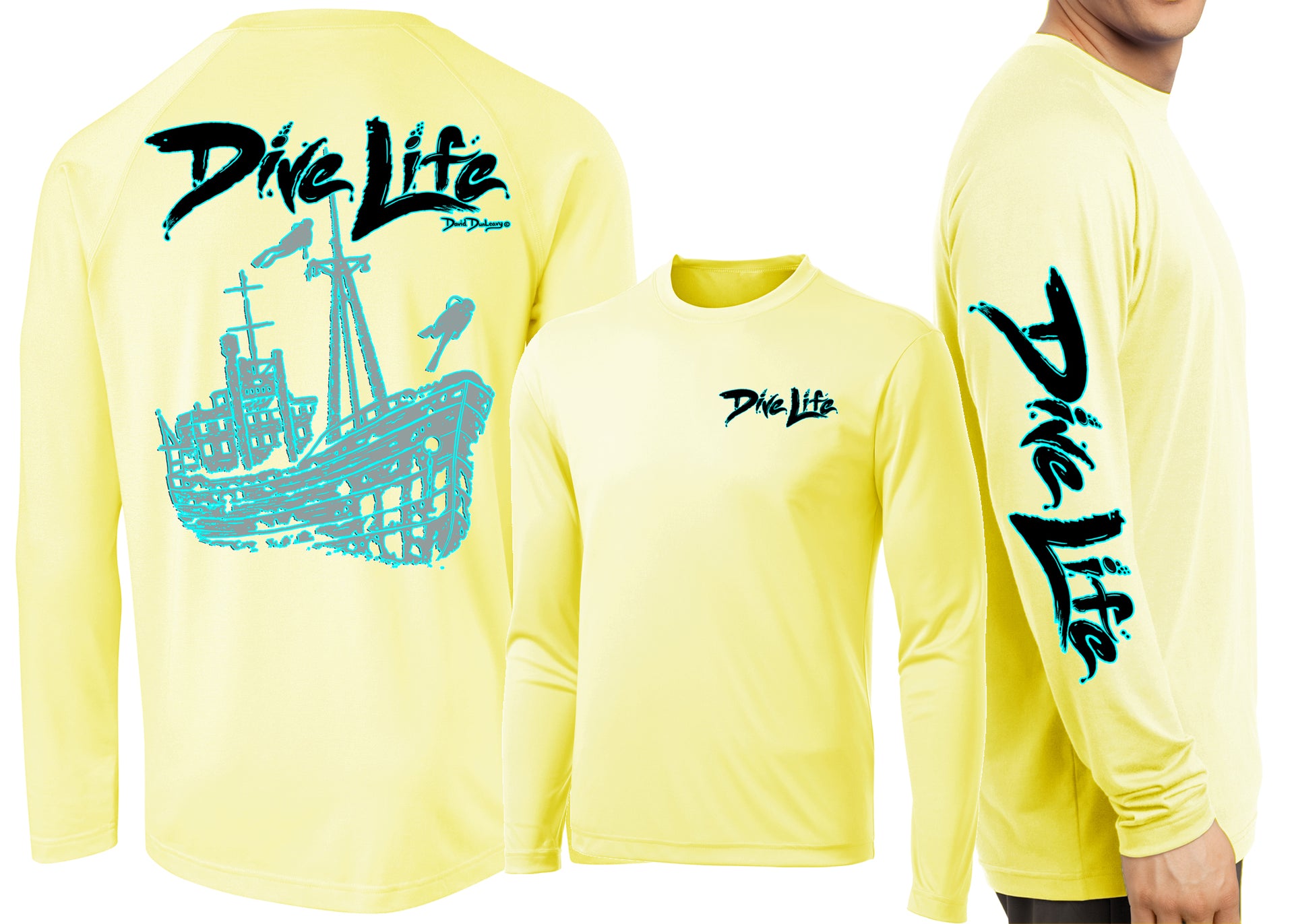 Men’s Performance Dive Life Ship Wreck Long Sleeve - Dunleavyapparel