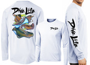 Men’s Performance Dive Life Stingrays Long Sleeve - Dunleavyapparel