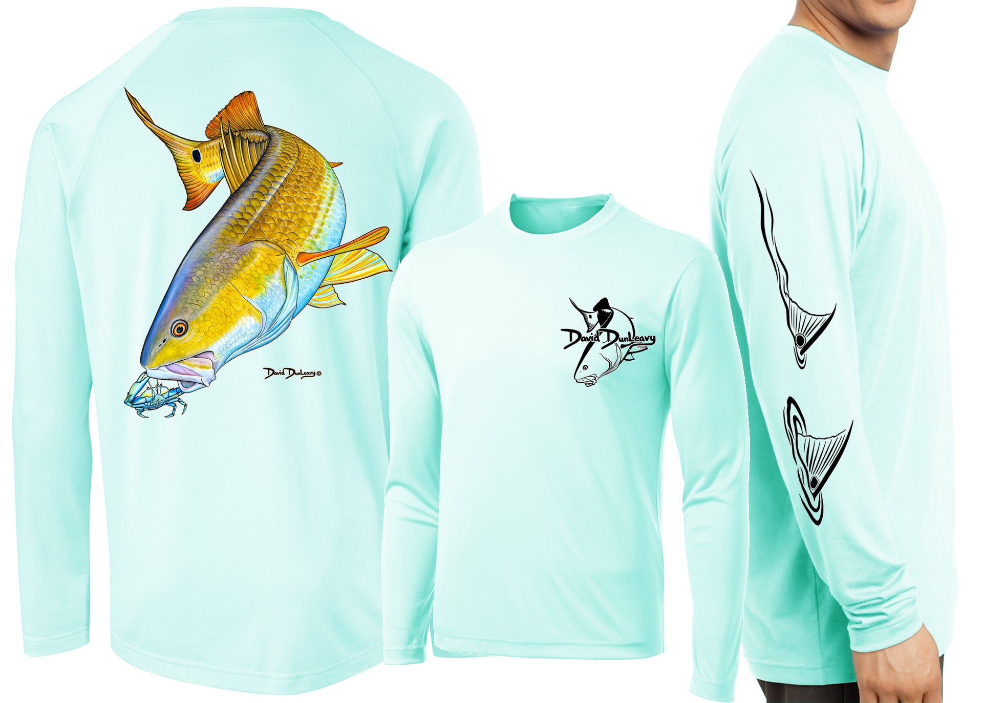 Men’s Performance Redfish Long Sleeve - Dunleavyapparel