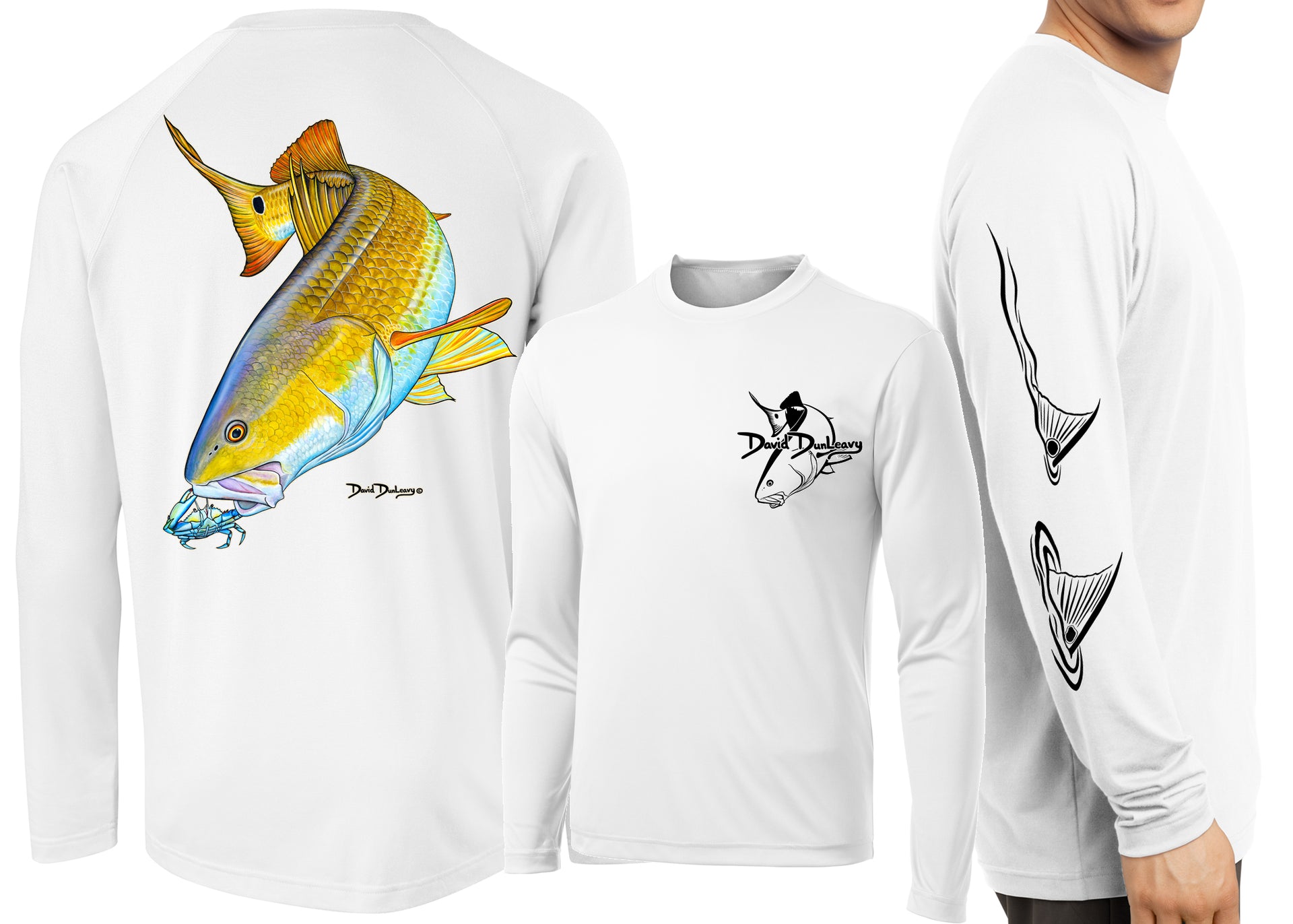 Men’s Performance Redfish Long Sleeve - Dunleavyapparel