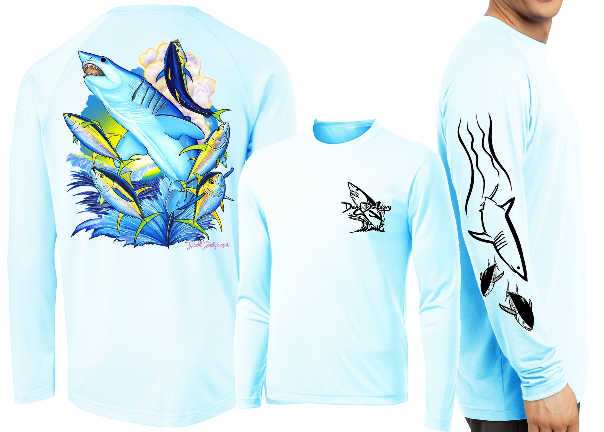 Men’s Performance Mako Shark Long Sleeve - Dunleavyapparel