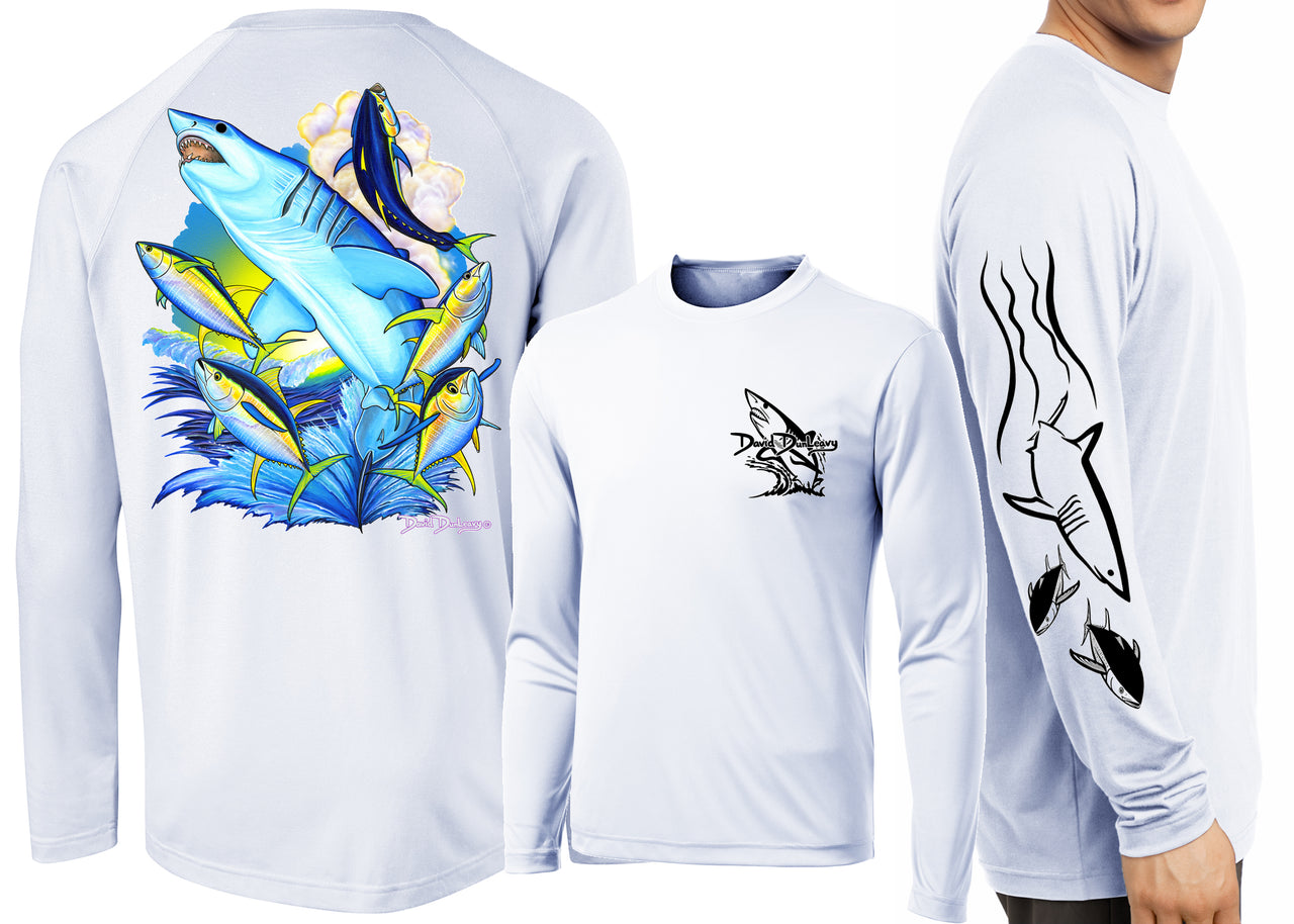 Men’s Performance Mako Shark Long Sleeve - Dunleavyapparel