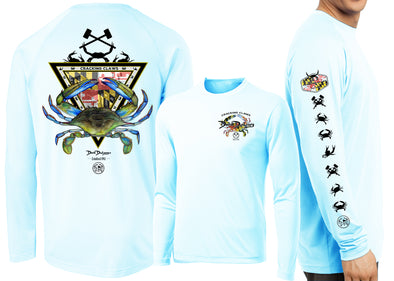 HAWGFIN PERFORMANCE LONG SLEEVE - MARYLAND NO SURRENDER COBIA