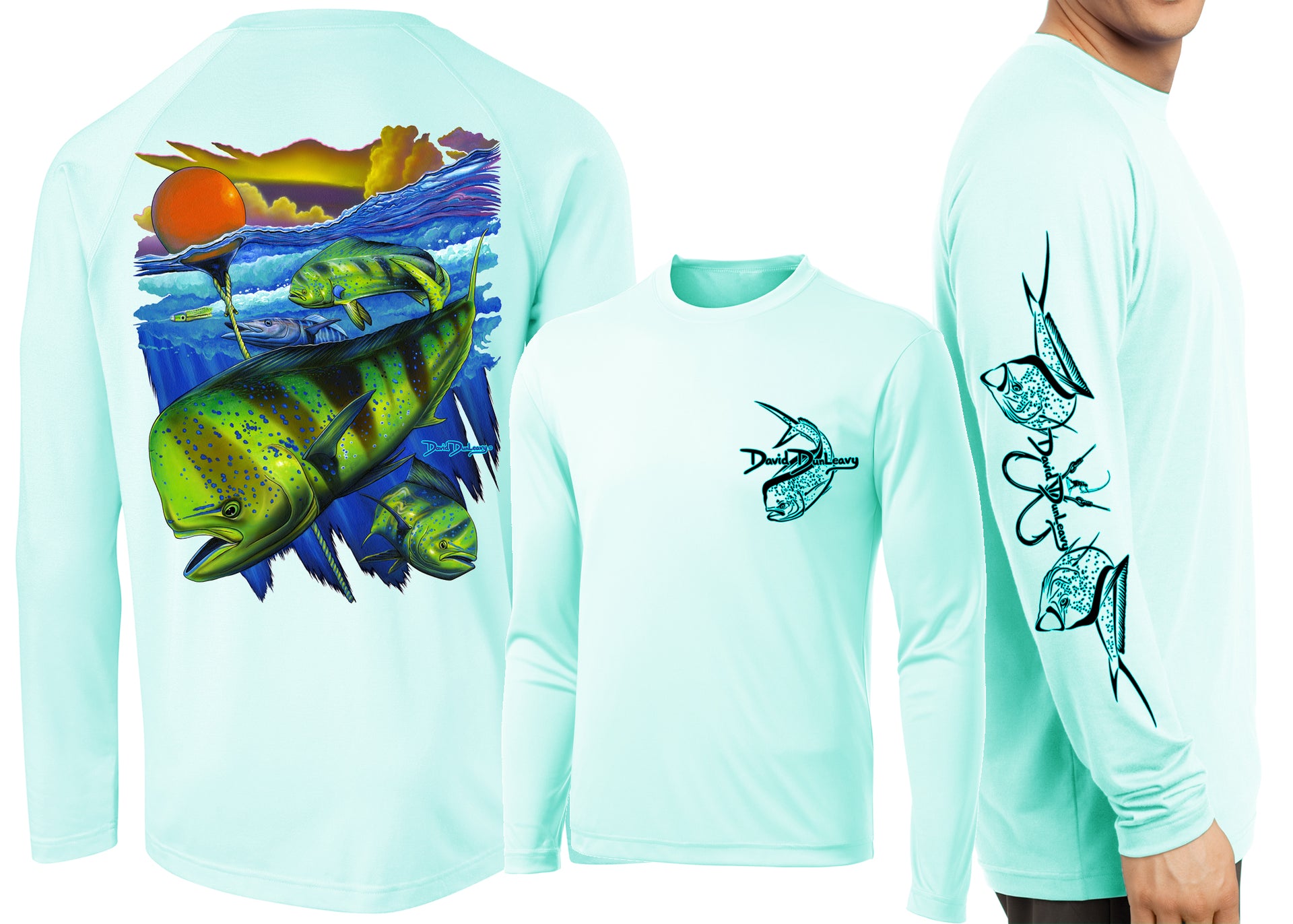 Men’s Performance Mahi Pot Life Long Sleeve - Dunleavyapparel
