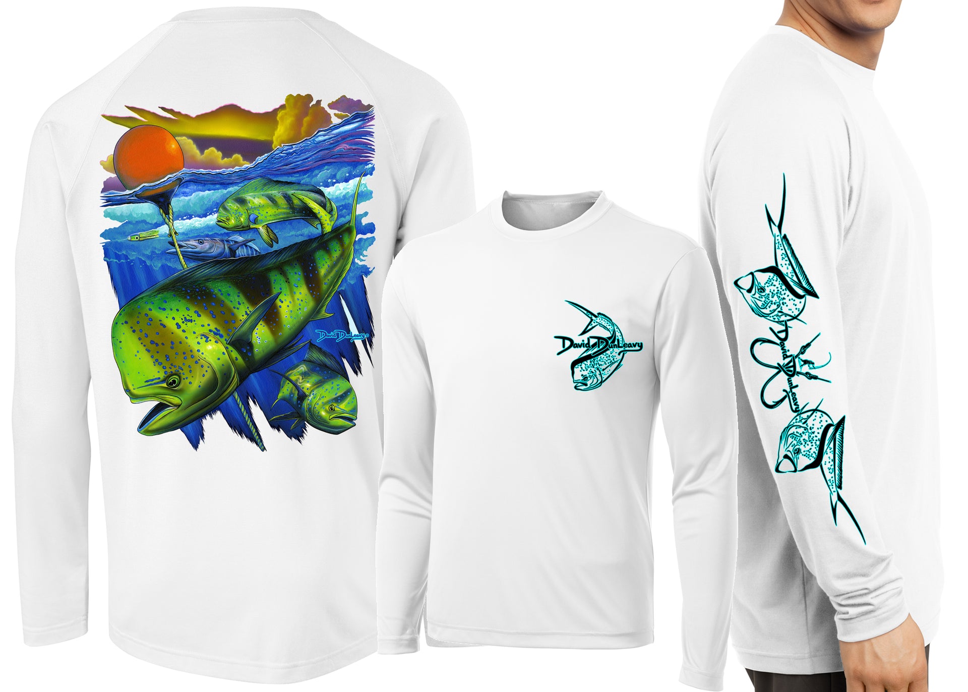 Men’s Performance Mahi Pot Life Long Sleeve - Dunleavyapparel