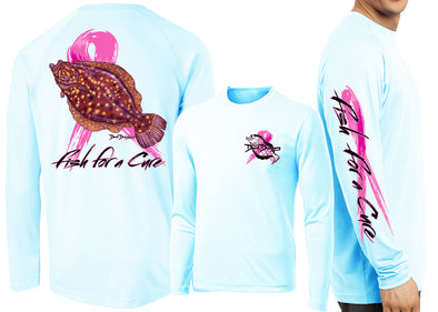 Men’s Performance Fish For A Cure Long Sleeve - Dunleavyapparel