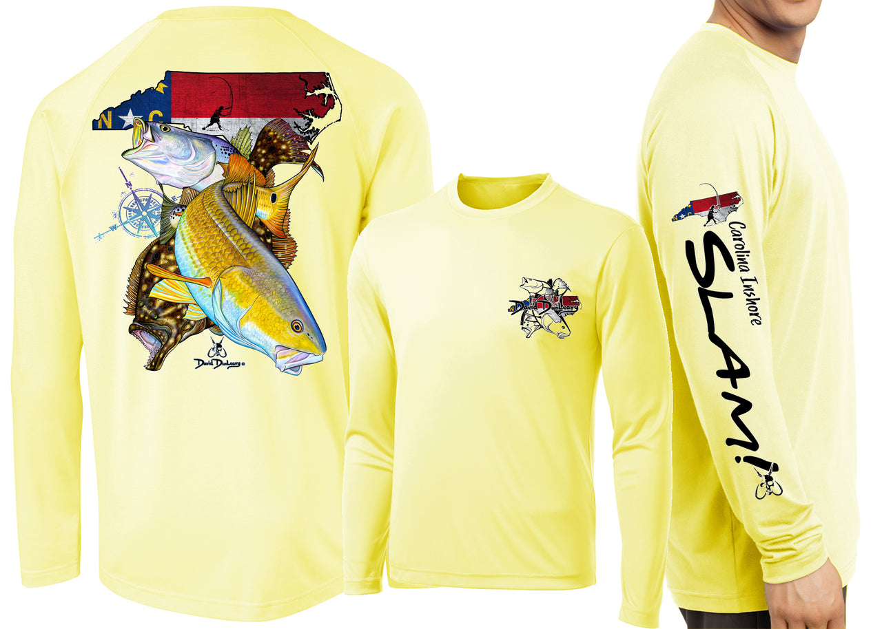 Men’s Performance North Carolina Inshore Slam Long Sleeve - Dunleavyapparel