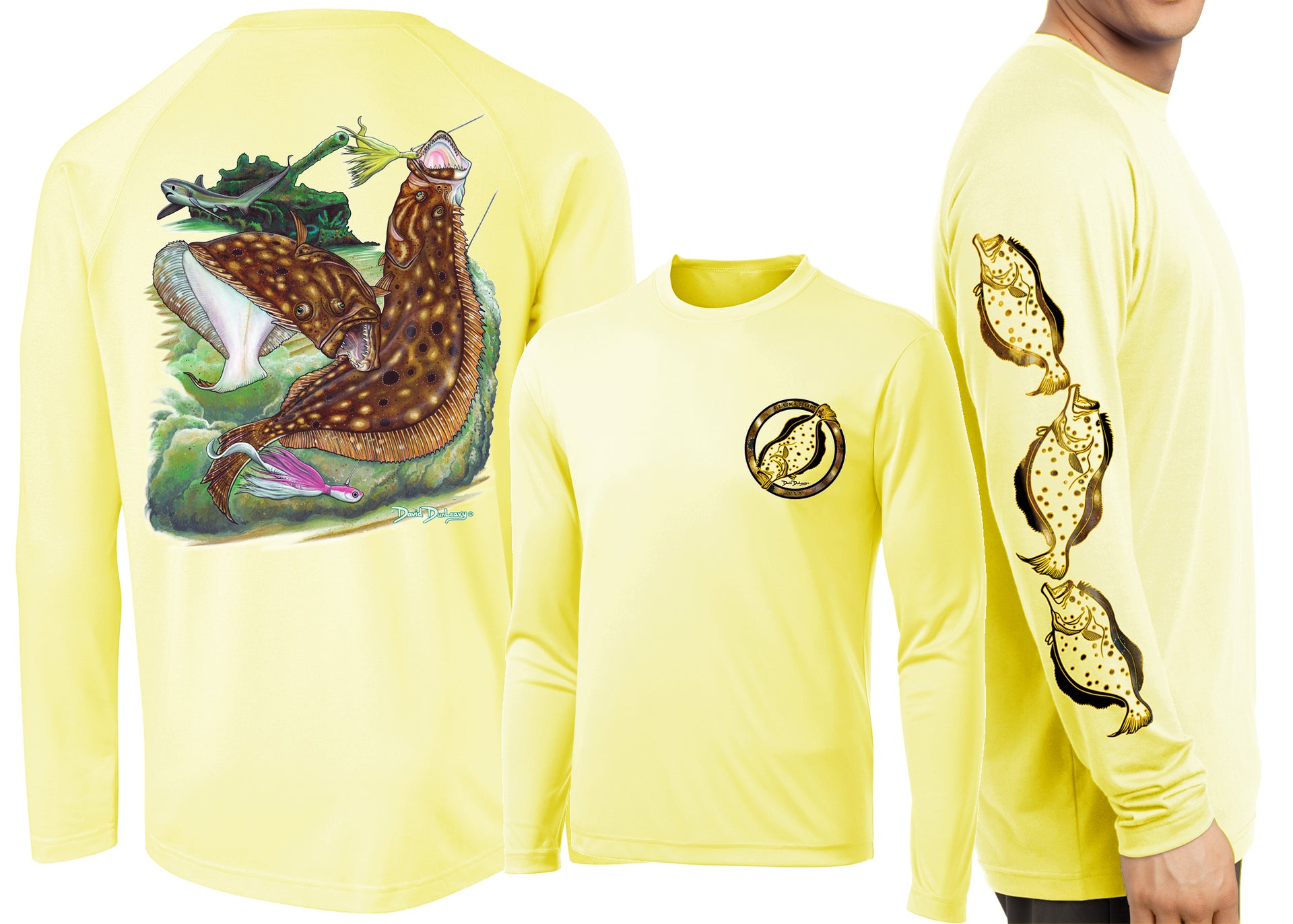 Men’s Performance Flounder Reef Long Sleeve - Dunleavyapparel