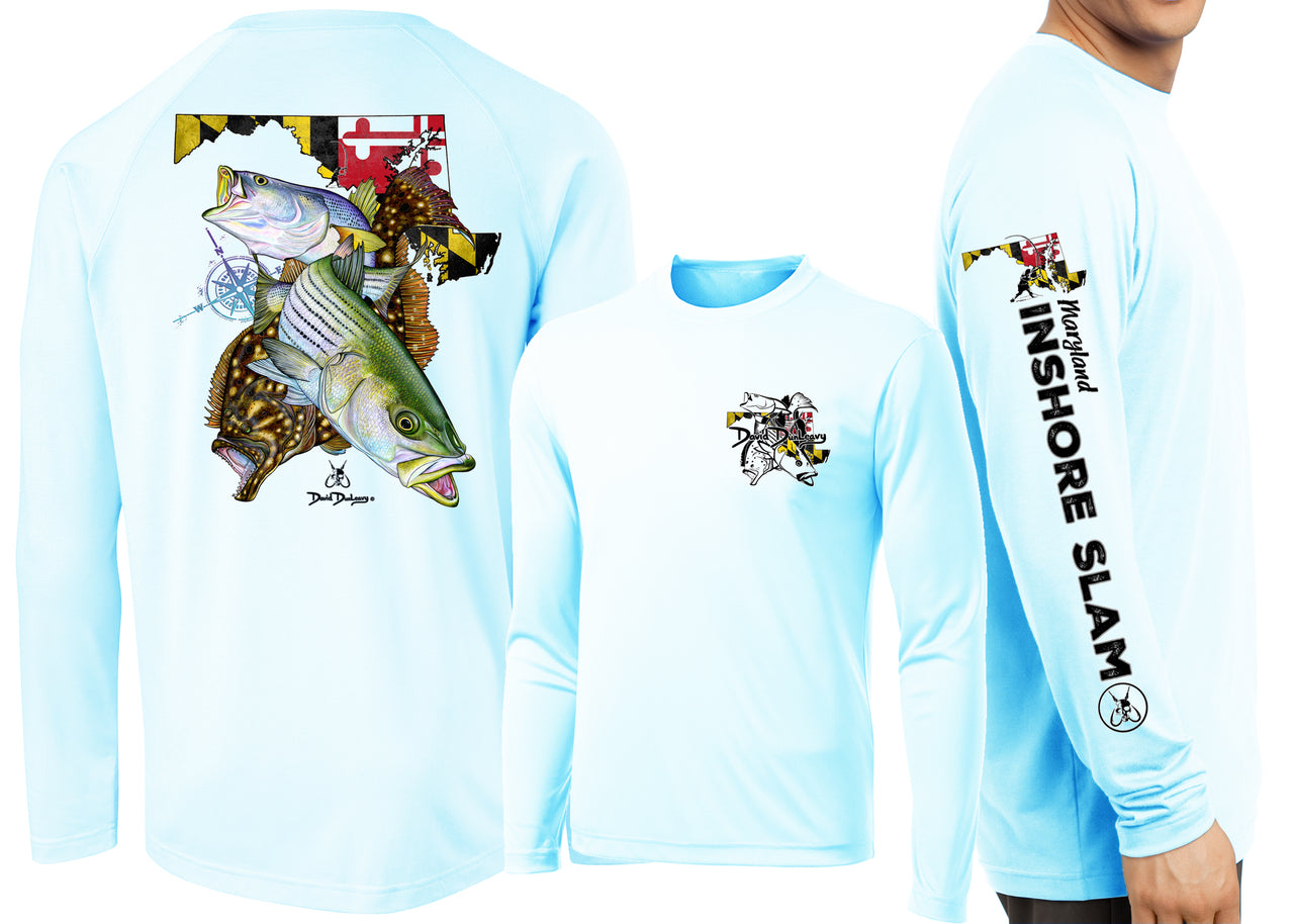 Men’s Performance Maryland Inshore Slam Long Sleeve - Dunleavyapparel