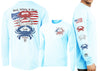 Men’s Performance Red White & Blue Crab Long Sleeve