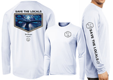 Men’s Performance Save The Locals Whale Tail Long Sleeve