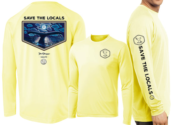 Men’s Performance Save The Locals Whale Tail Long Sleeve