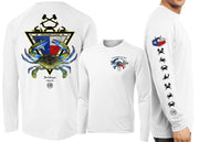Men’s Performance Texas Blue Crab Long Sleeve - Dunleavyapparel