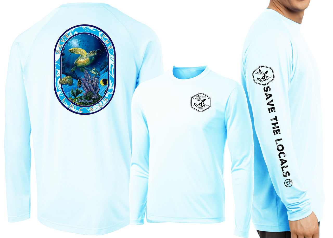 Men’s Performance Save The Locals Sea Turtles Long Sleeve