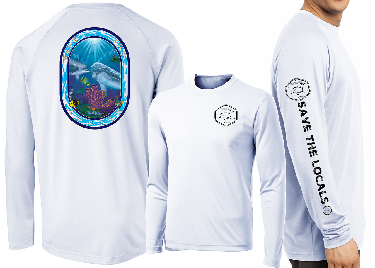 Men’s Performance Save The Locals Dolphins Long Sleeve