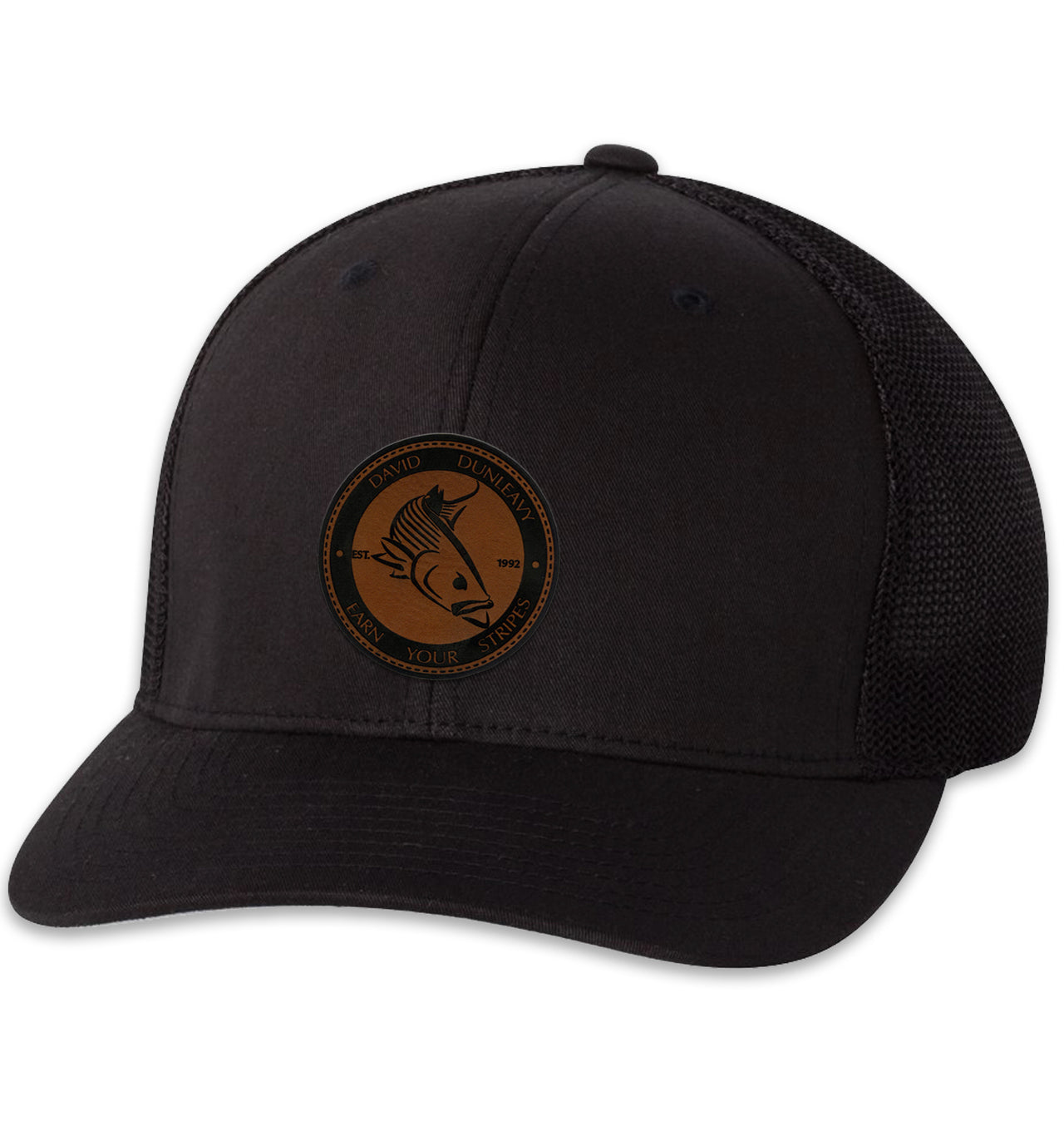 Mad Striper Deco 6 Panel Trucker Flexfit Black Black Hat