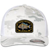 Sheepshead Toothy Critters 6 Panel Trucker Flexfit Mulitcam Alpine White Hat