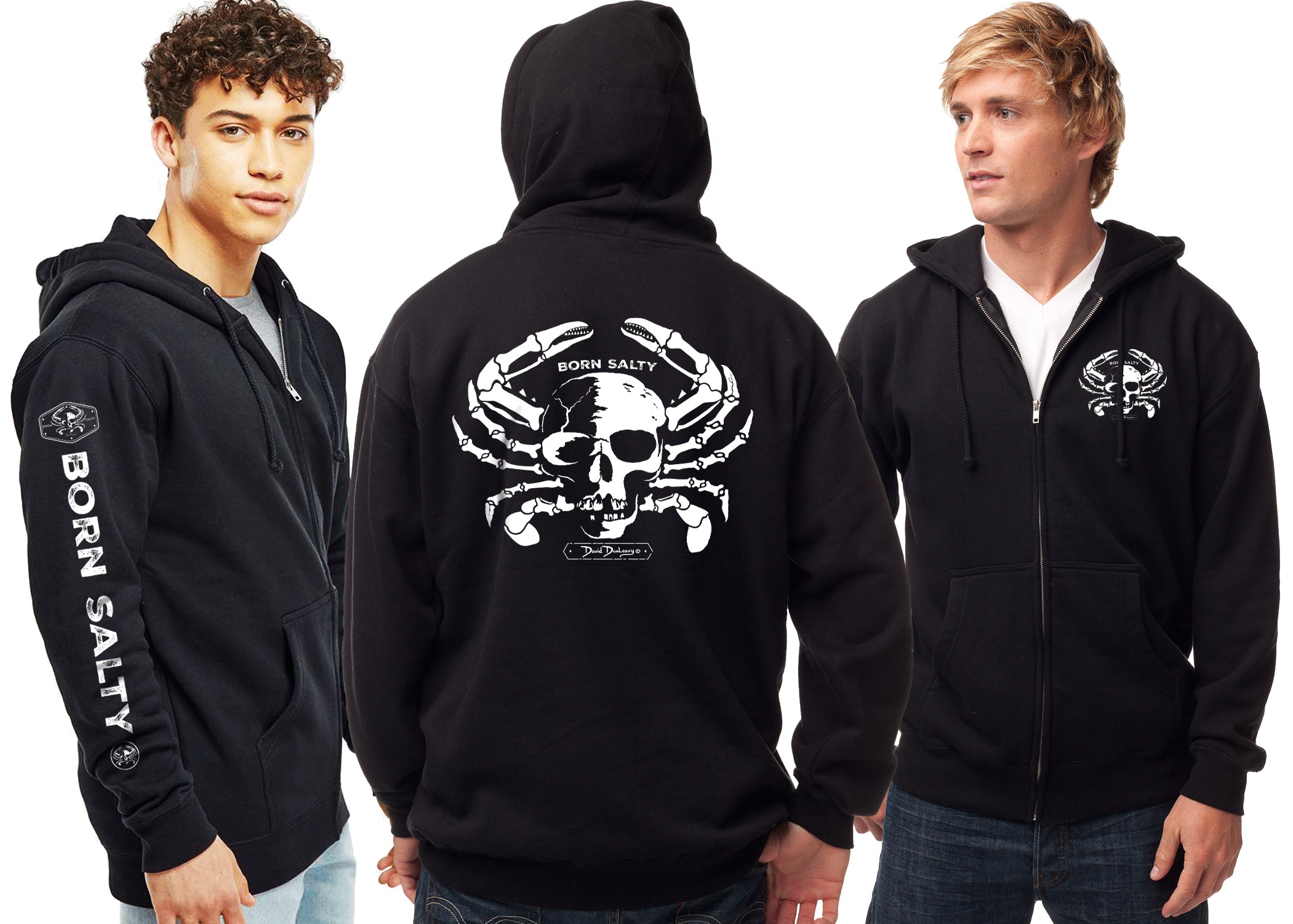DZH6140BornSaltySkullCrabZipHo