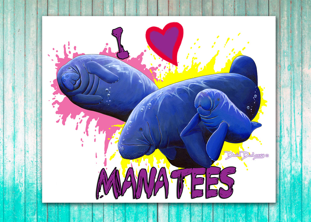 I Heart Manatees - Dunleavyapparel