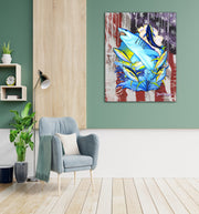 Mako Shark American Flag - Dunleavyapparel