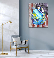 Mako Shark American Flag - Dunleavyapparel