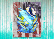 Mako Shark American Flag - Dunleavyapparel